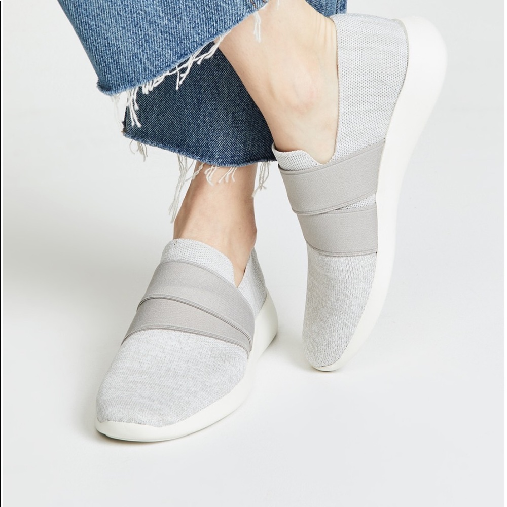 Vince Light Gray Slip-On Sneakers